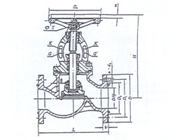 Flange cast steel stop valve