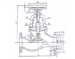 Flange cast steel stop check valve