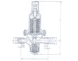 Marine air pressure reducing valve